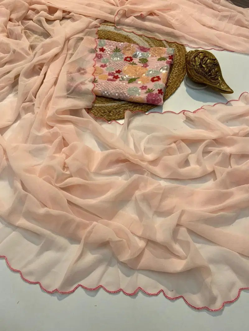 Feni 3 By Krishi Designer Georgette Party Wear sarees Wholesale Market In Surat
